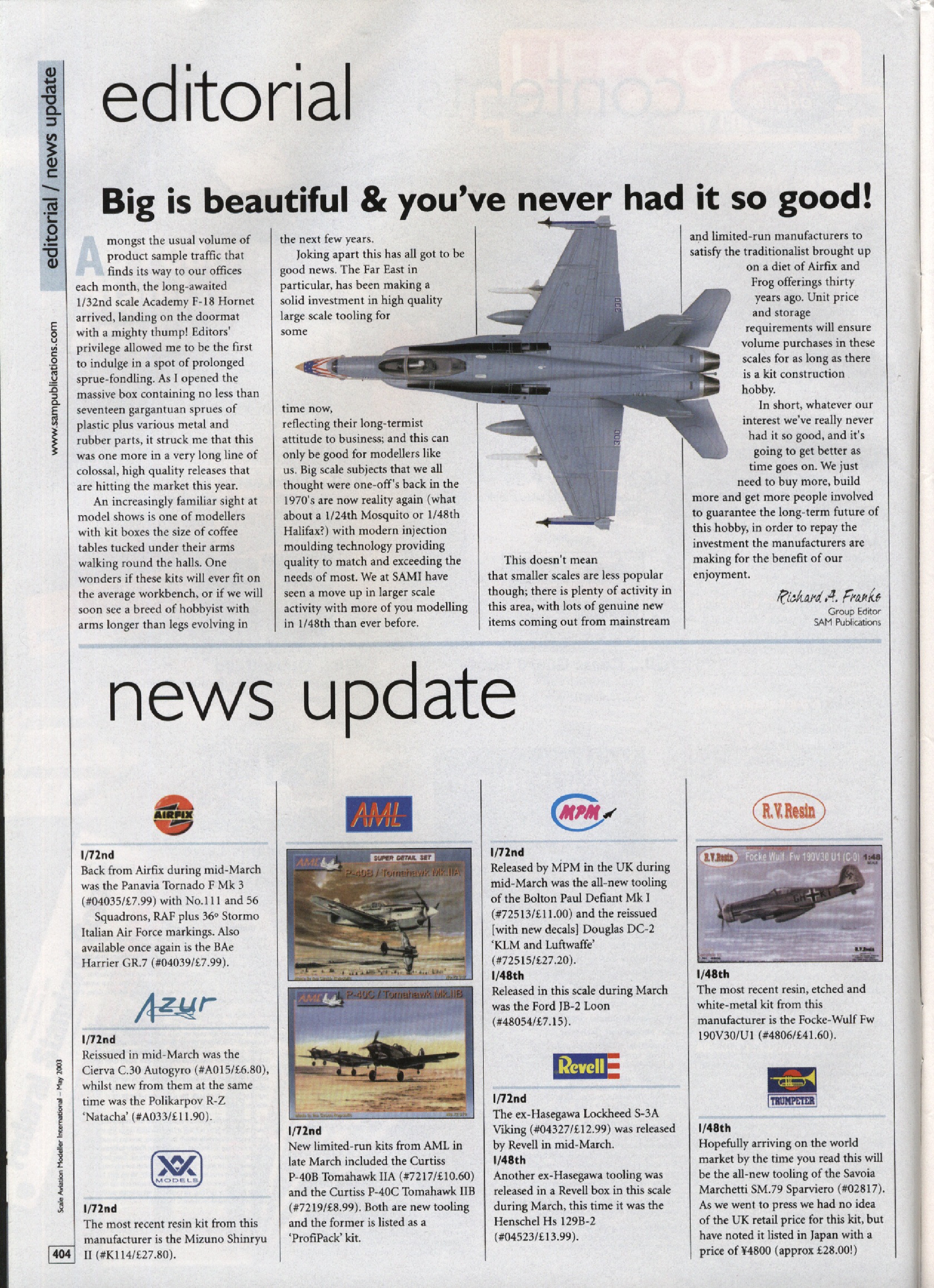 Scale Aviation Modeller International 2003-05